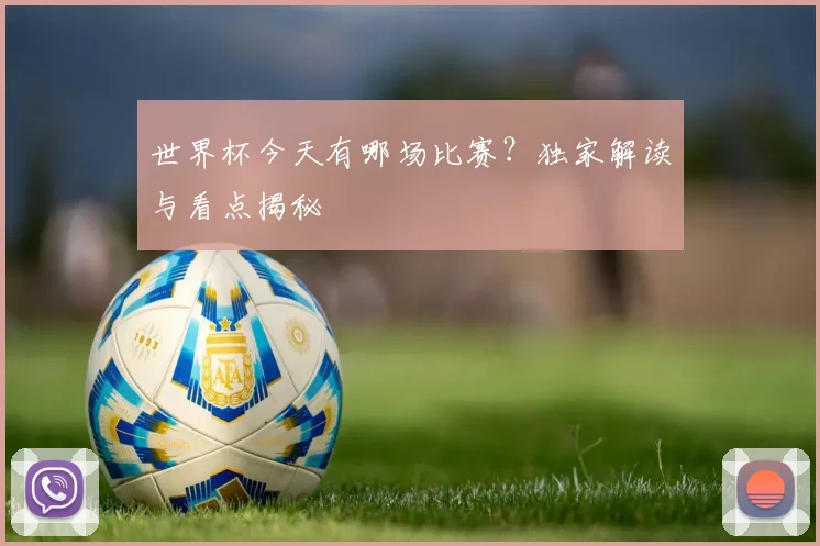世界杯今天有哪场比赛?独家解读与看点揭秘